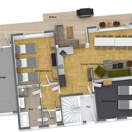 Lägenhet Ahorn - Balkon, Garage, Bbq, Switch&beamer, Flexbetten, Zentral, 15min In Willingen