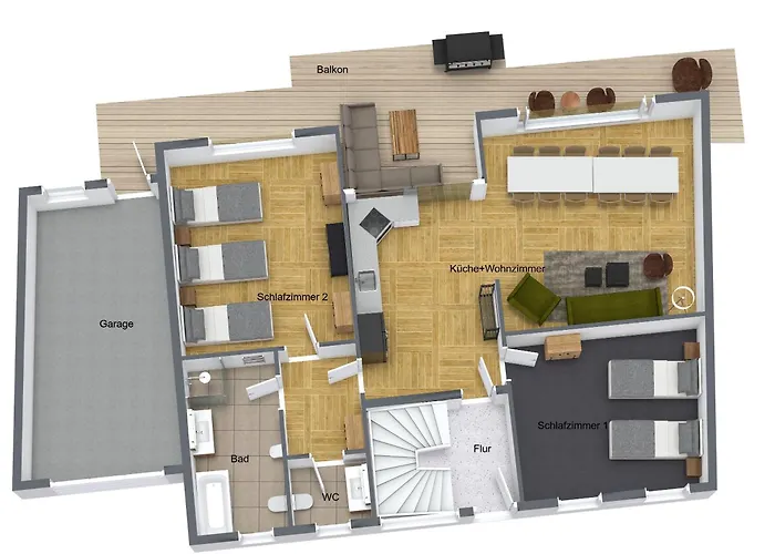 Апартаменты Ahorn - Balkon, Garage, Bbq, Switch&beamer, Flexbetten, Zentral, 15min In Willingen